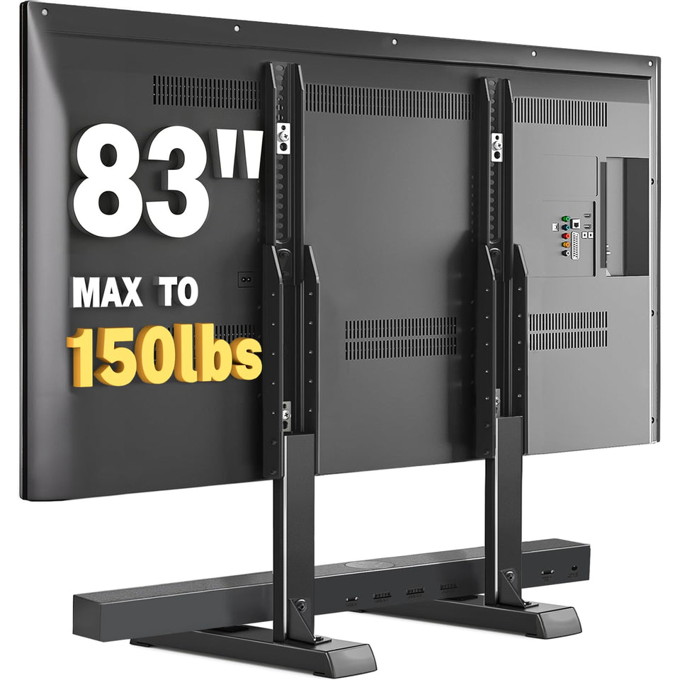 TAVR Furniture universal TV stand with triangular support for enhanced stability