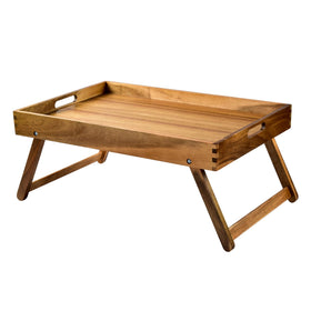 Taxenxar extra-large bed tray with generous 22x14 inch surface for meals and snacks.
