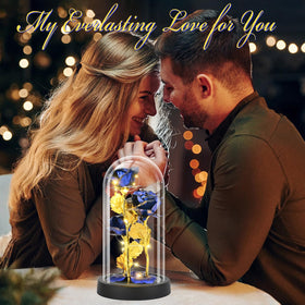 Tayfeim LED rose light powered by batteries for easy home ambiance.