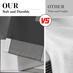 Tayney black white geometric kitchen curtains in modern decor