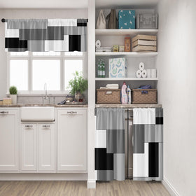 Tayney kitchen curtain tier left panel 26x36 for light control