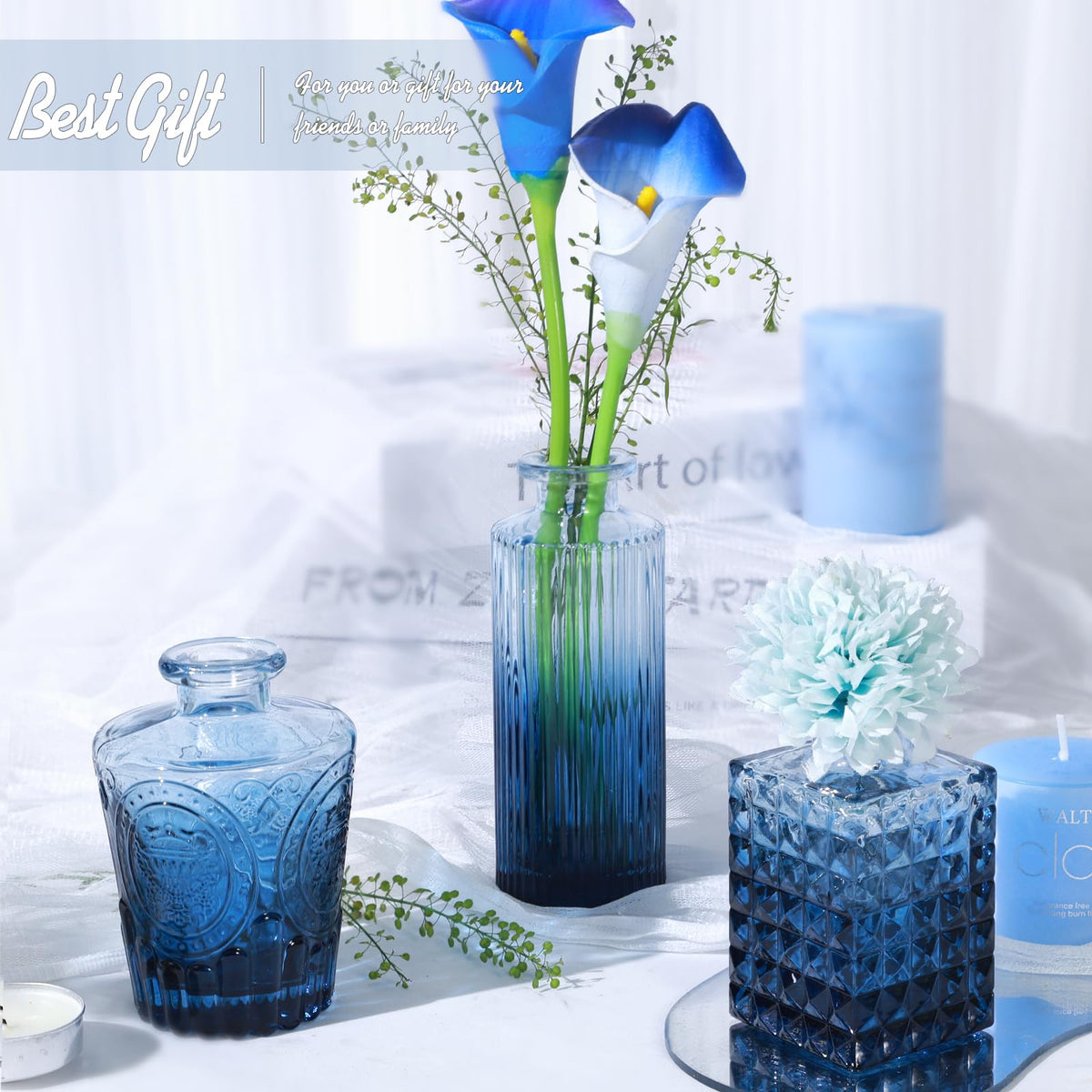 TBWIND thick glass bud vases packed securely to prevent damage.