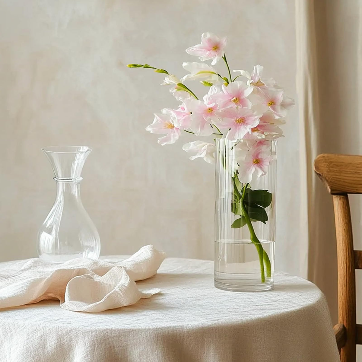 TBWIND cylinder vases 8in ideal for multiuse decor and candle displays.