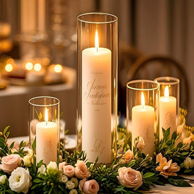 TBWIND glass cylinder vase dining room decor for minimalist style