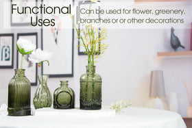 TBWIND green glass office decor vase adds calm color to desks