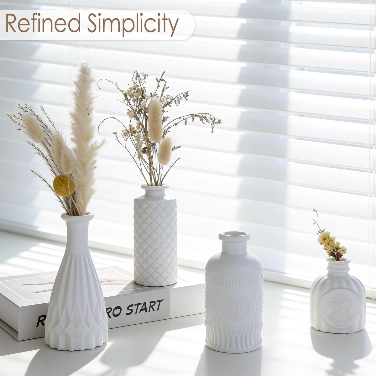 TBWIND small vases suit fresh or dried flowers with easy styling