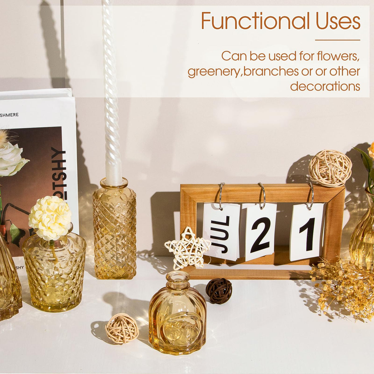 TBWIND single-flower vase showcases a single bloom with refined silhouette.