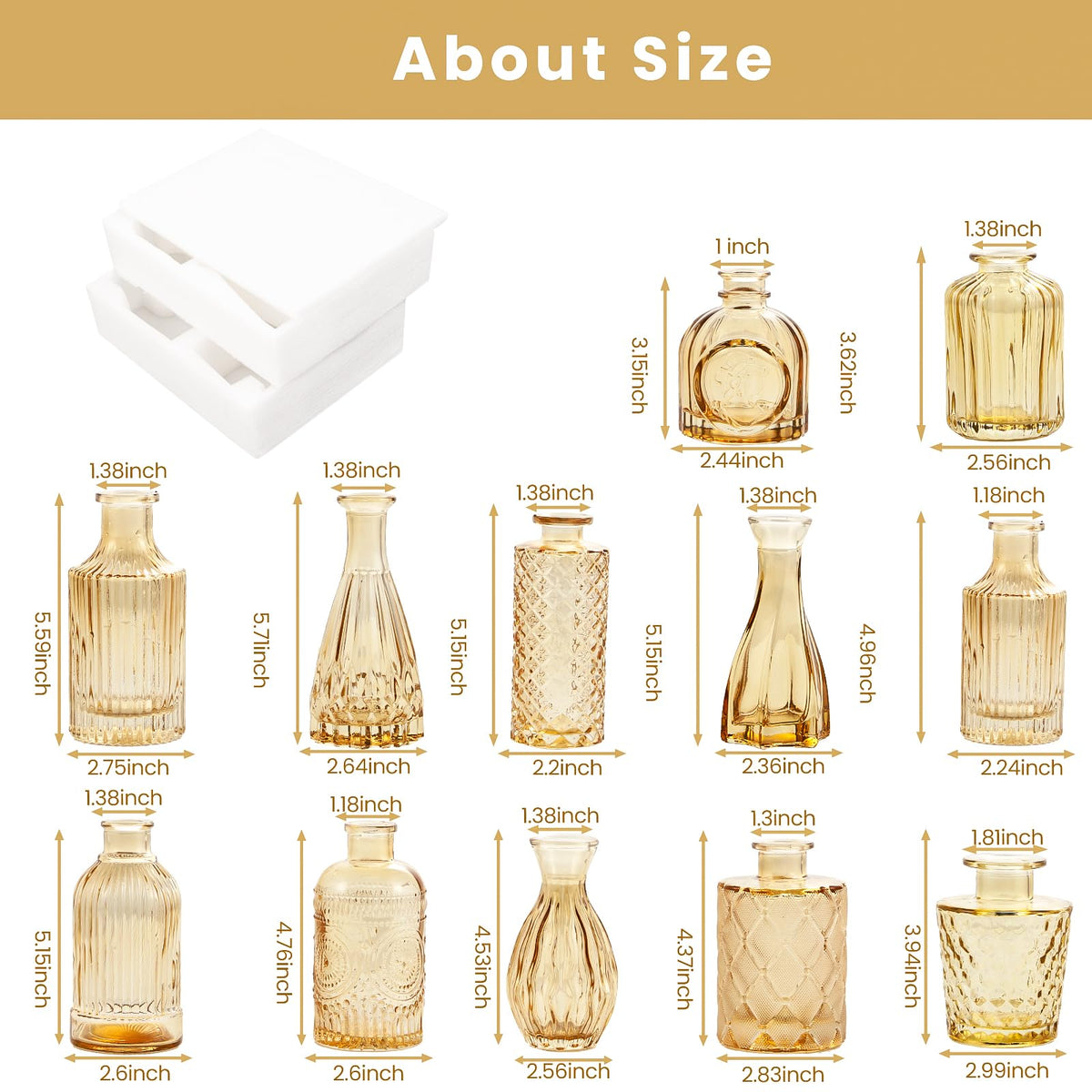 TBWIND thick glass bud vase emphasizes durability and long-lasting display.
