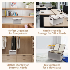 Tcbelosion closet and office organizer ideal for clothing, documents, and toys.