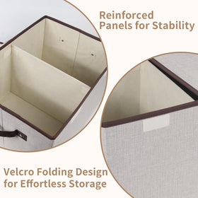Tcbelosion storage box interior dividers keep small items separated.