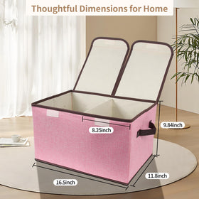 Tcbelosion storage box interior Velcro compartments help keep items separated.
