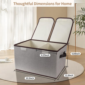 Tcbelosion storage box interior Velcro compartment keeps items organized.