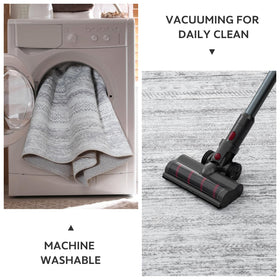 tchdio non-slip backing keeps the rug in place for safe families