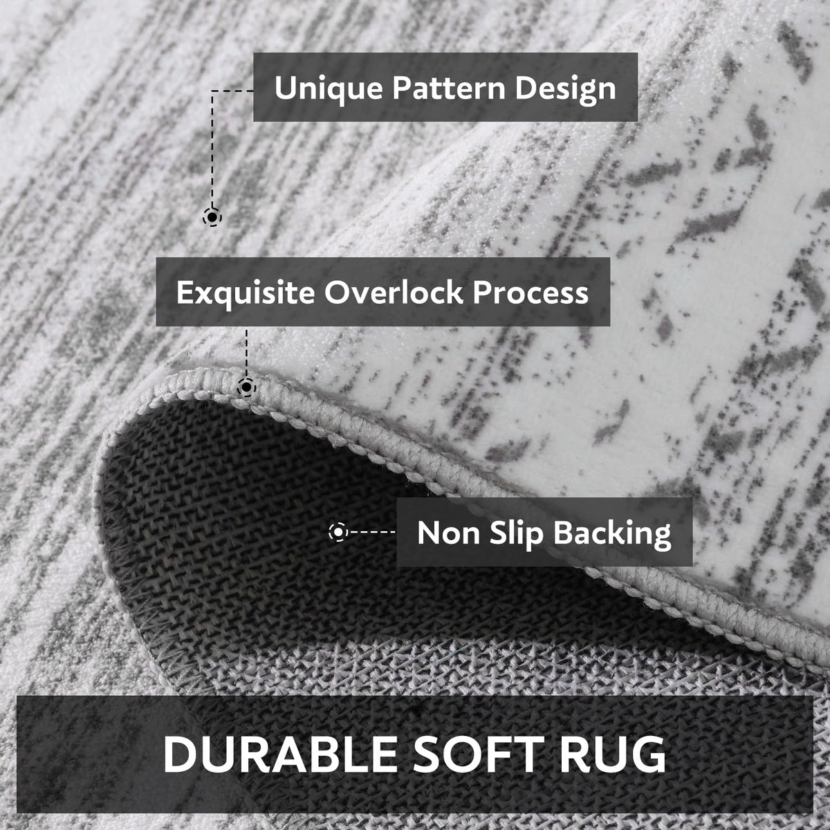 tchdio ultra-soft surface rug enhances comfort during lounging and playtime