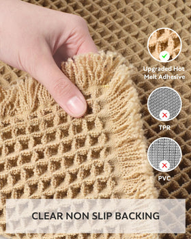tchdio waffle bath mat decorative design enhances bathroom style