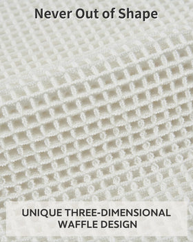 Tchdio waffle bath mat tassels detail adding subtle style