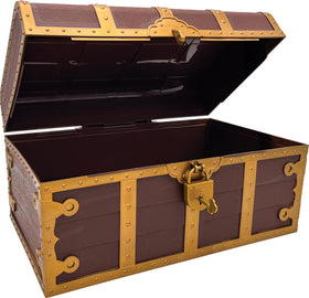 Teacher Created Resources treasure chest front view highlights durable storage for prizes.