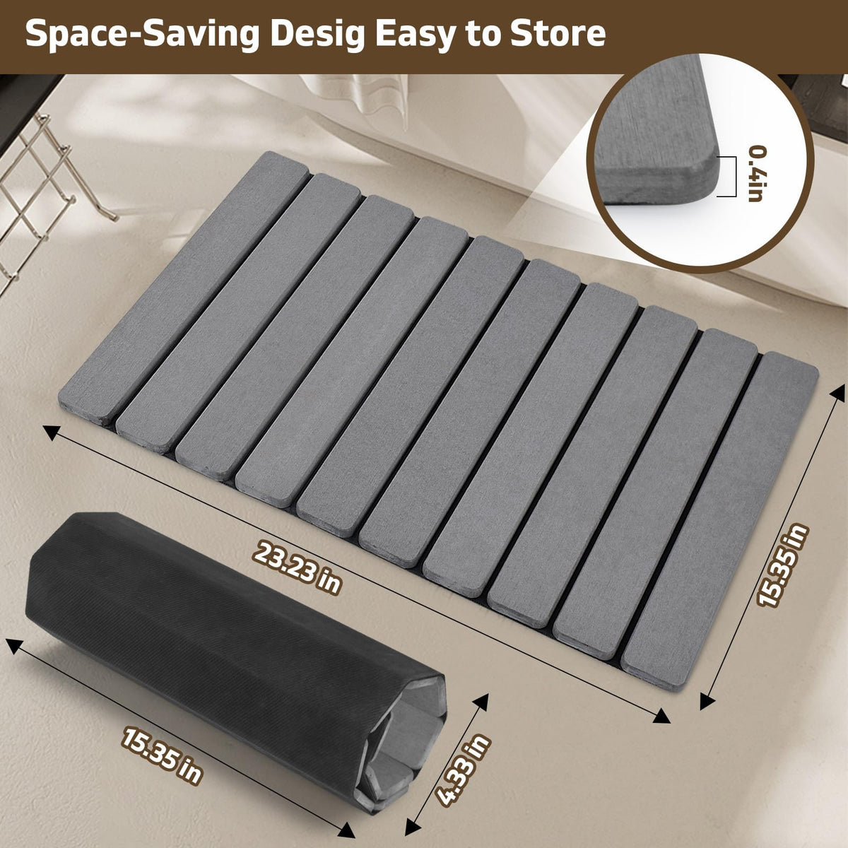 TDCokhe foldable storage design demonstrates easy roll-and-store convenience.