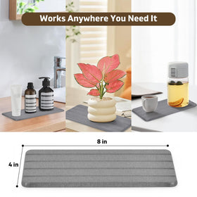 TDCokhe mat placed outside shower highlights slip resistance in wet settings.