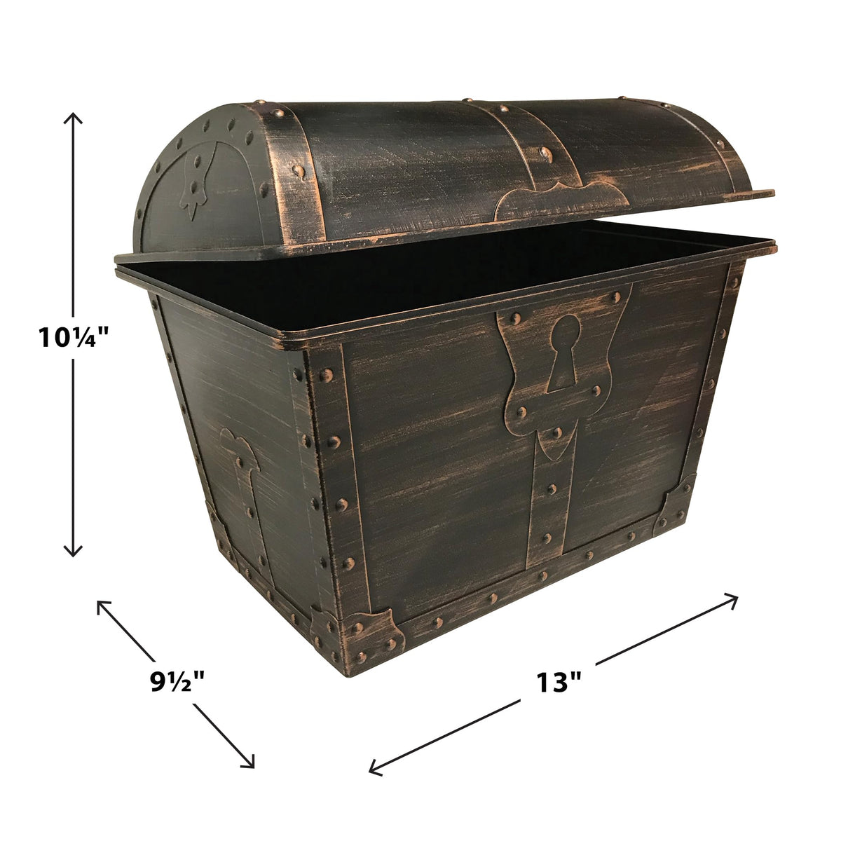 Teacher Created Resources treasure chest interior view, ideal for storing prizes and party favors