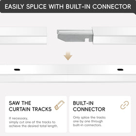 TEAKMAMA ceiling track embedded connector offers a neat, seamless aesthetic.