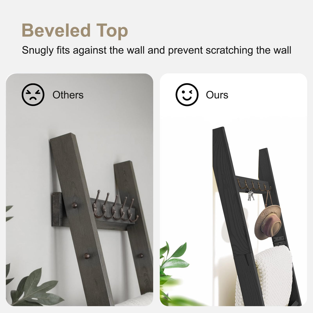 TEAKMAMA top-hook-rack offers convenient spots for keys and small decor