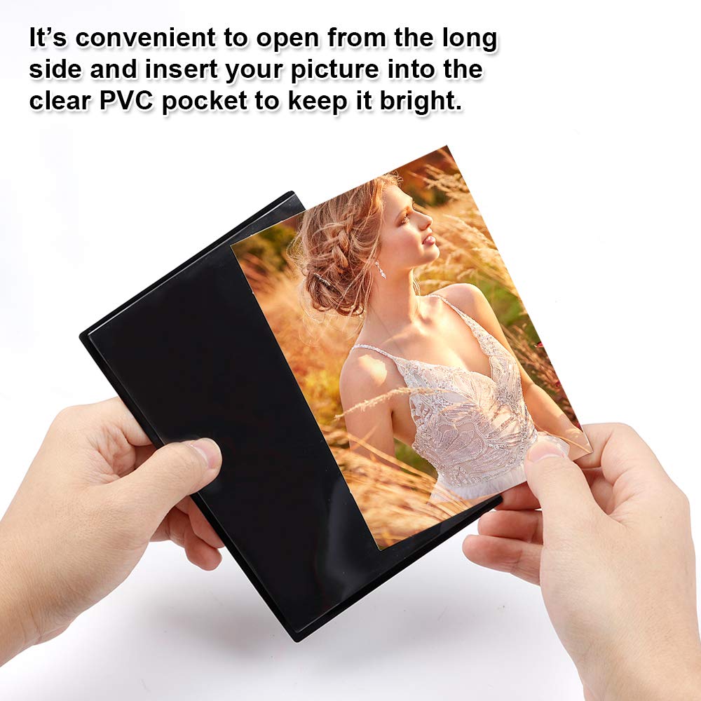 Tebik 5x7 photo frame with clear pocket protects memories from dust.