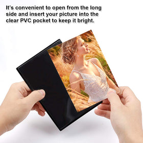 Tebik 5x7 photo frame with clear pocket protects memories from dust.