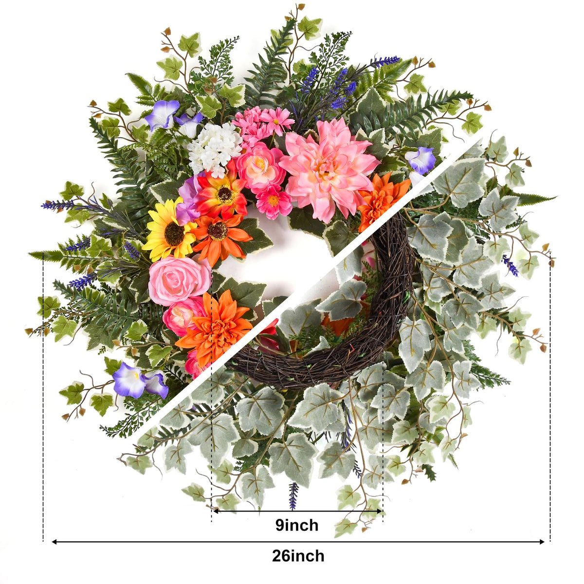 TechKen durable vine base provides rustic charm and lasting structure
