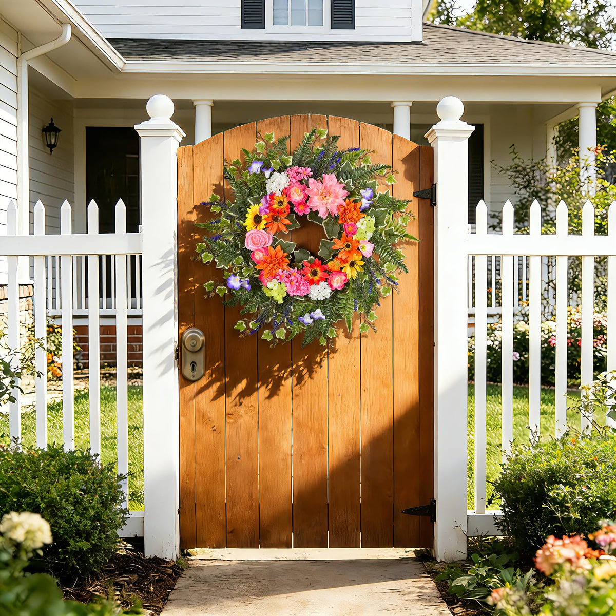 TechKen lush greenery and ivy add depth for year-round decor