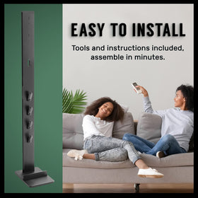 TechOrbits spacious base measures 8.7 by 11.6 inches for stability.