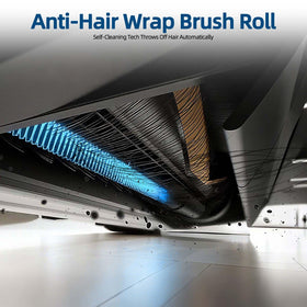 Techypro TriCut Brush pet hair cleaning is easier with anti-pinch design.