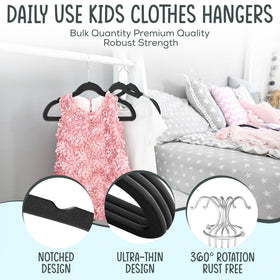TechZoo 360° swivel hook hanger keeps outfits accessible from any closet angle.