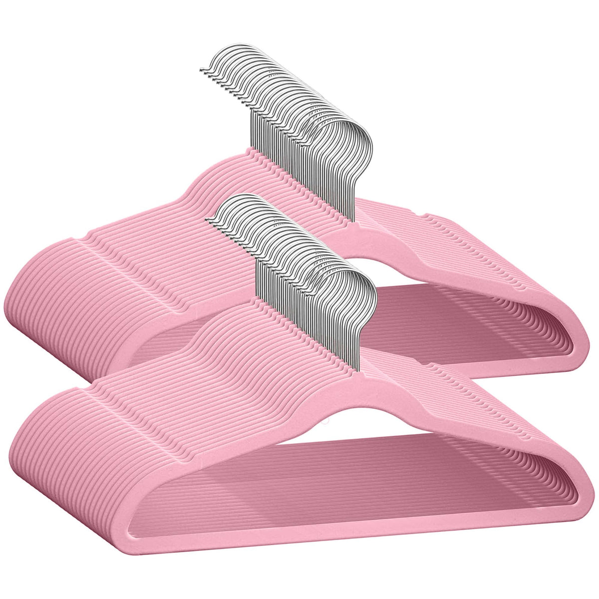 TechZoo 50 premium baby velvet hangers pack with a slim design protects delicate fabrics.