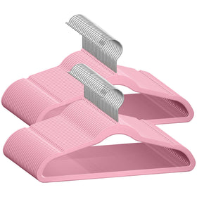TechZoo 50 premium baby velvet hangers pack with a slim design protects delicate fabrics.