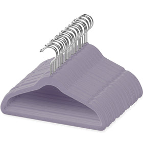 TechZoo baby hangers ultra slim velvet keeps infant outfits neat and protected