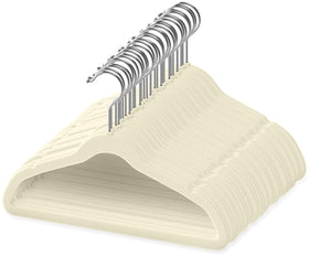 TechZoo gift-pack of 50 hangers upgrades any nursery closet organization.