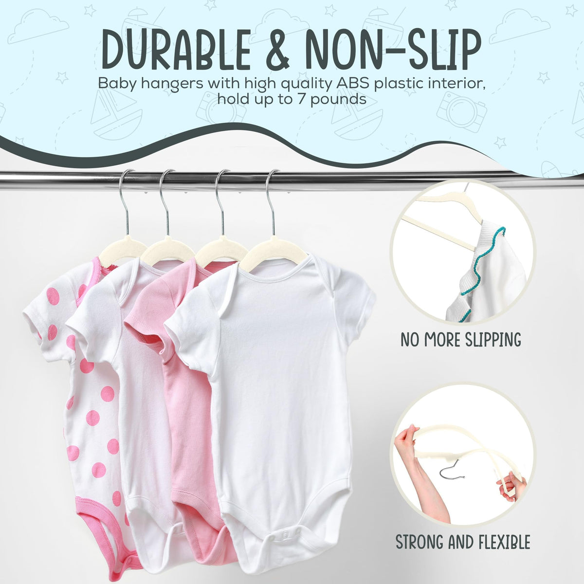TechZoo durable ABS core supports heavier baby items without bending.