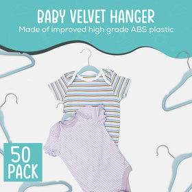 TechZoo eleven-point-eight-inch blue velvet hanger with non-slip shoulders for delicate outfits