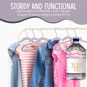 TechZoo slim hangers maximize closet space for shirts and dresses.