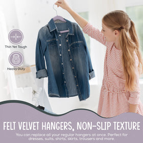 TechZoo 360-degree swivel hook keeps kid clothes organized and easy to hang.