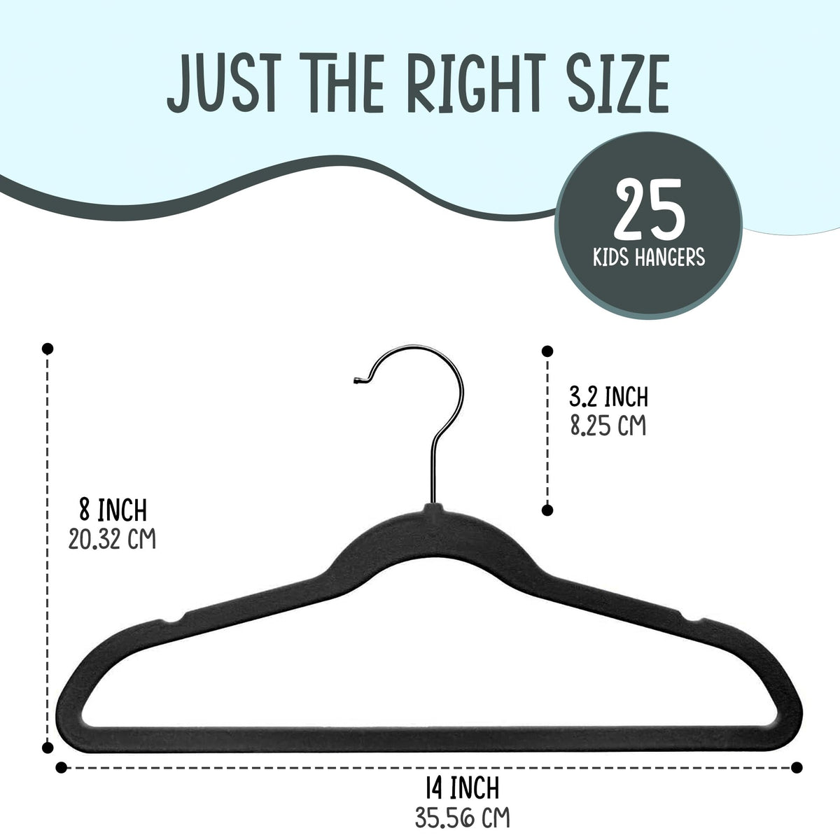 TechZoo velvet hanger with notched shoulders supports delicate fabrics without slipping.