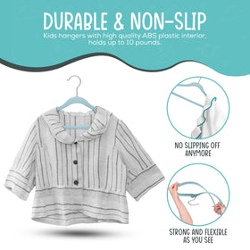 TechZoo notched shoulders prevent slipping for delicate garments.