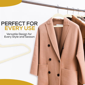 Slim profile adds closet capacity without bulk on TechZoo hangers.
