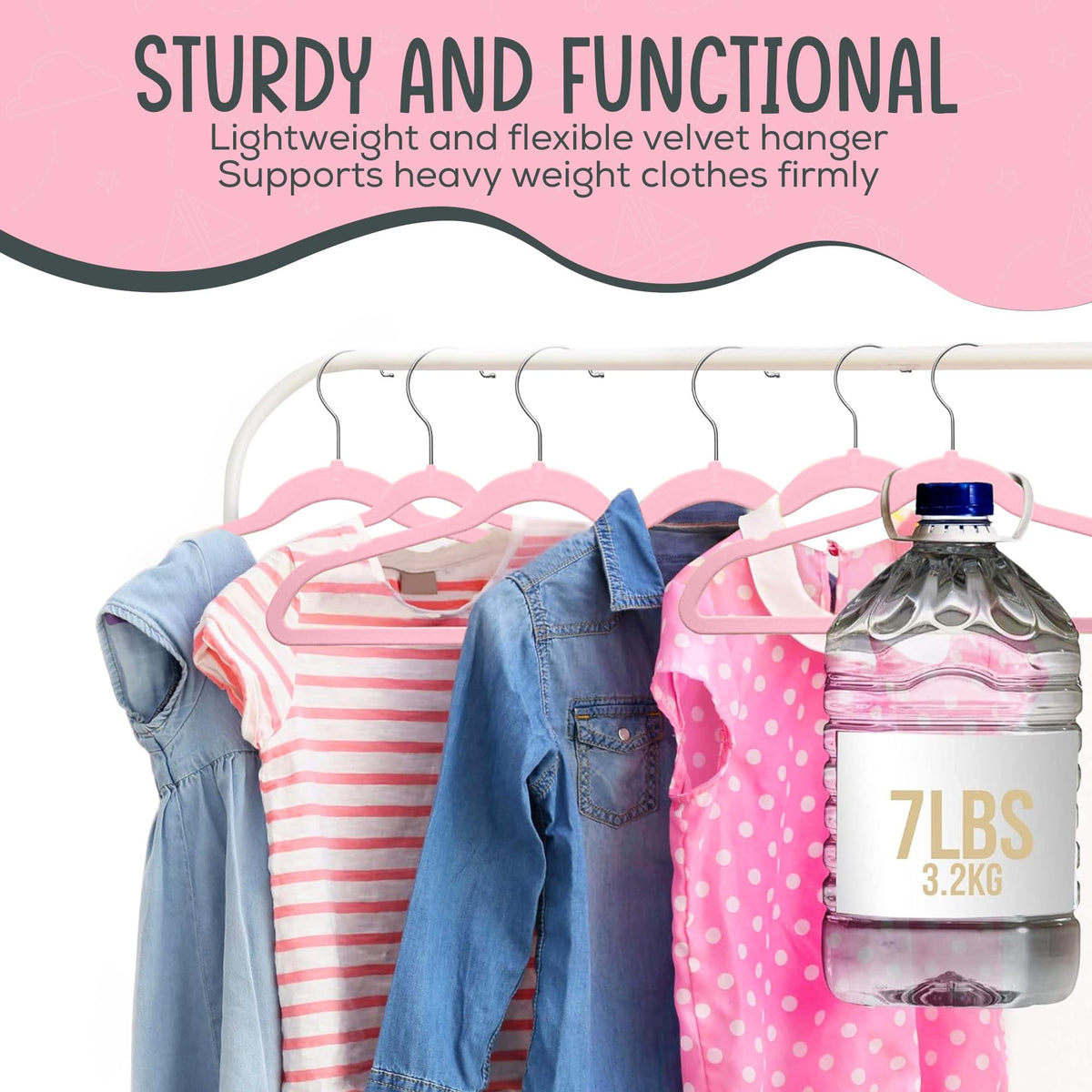 TechZoo space-saving design helps organize dresses, jackets, and shirts efficiently.
