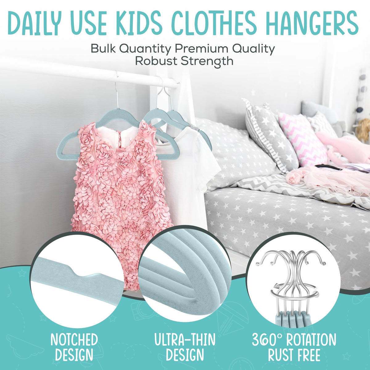 TechZoo strong ABS interior supports heavier kids garments.