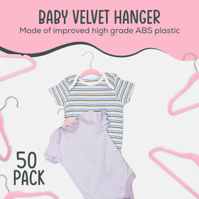 TechZoo ultra-slim 11.8-inch baby hangers save space while keeping outfits wrinkle-free.
