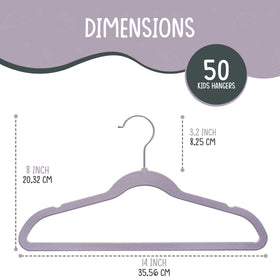 TechZoo 14-inch velvet hangers with notched shoulders prevent slipping.