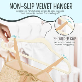 TechZoo versatile velvet hangers suit jackets, dresses, pants, and more