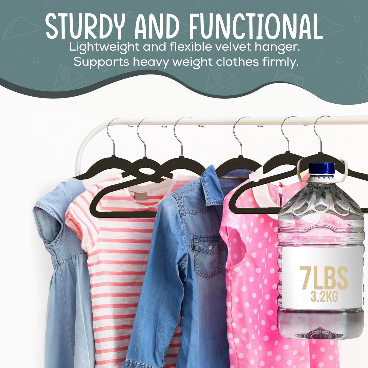 TechZoo versatile velvet hangers for dresses, shirts, and pants